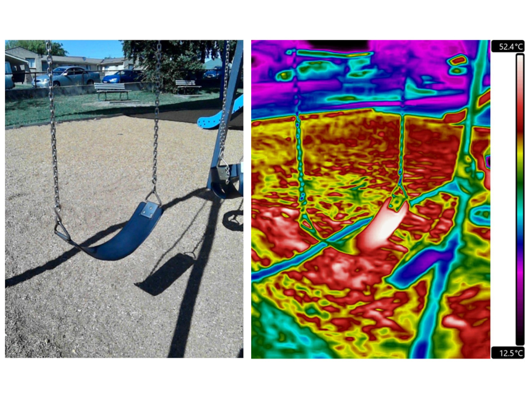 heat detective thermal camera image in Lithgow park