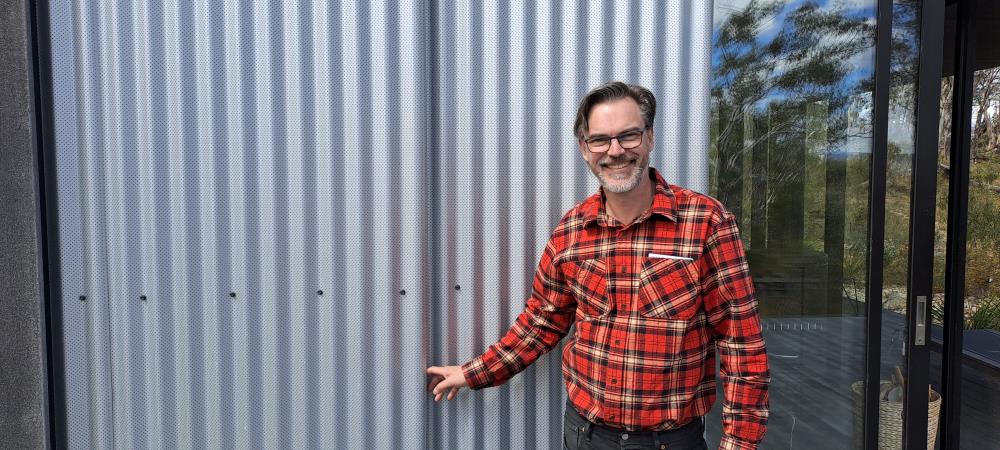 Architect Simon Anderson at his Blue Mountains home