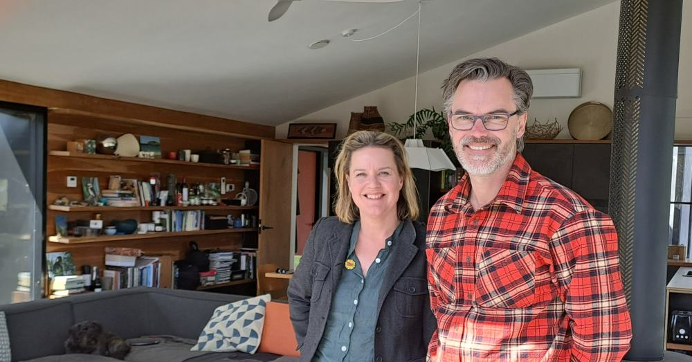 Architect Simon Anderson and Kim Bell-Anderson