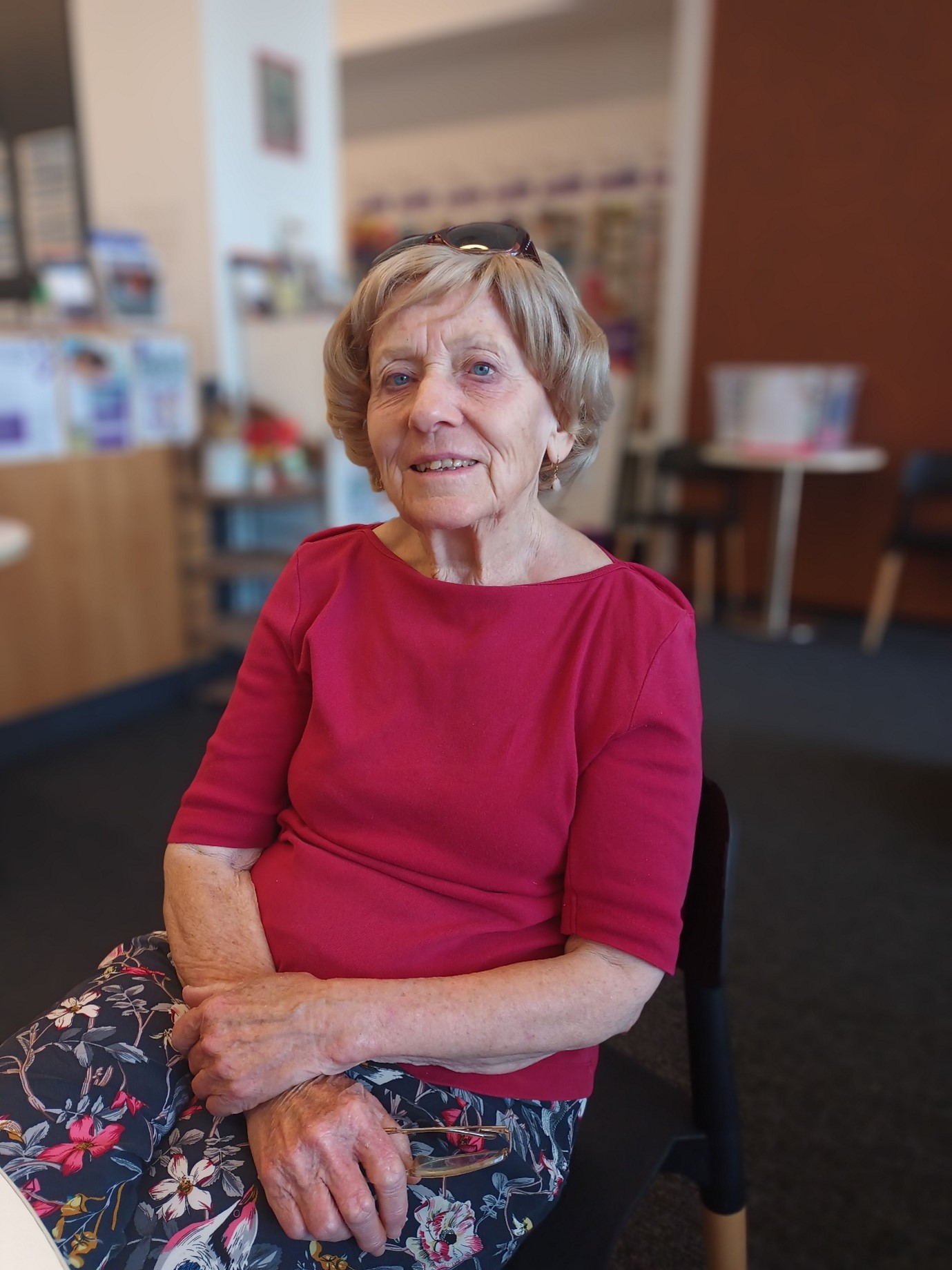 Local craftperson Enid Schaffer at Springwood Neighbourhood RRR program