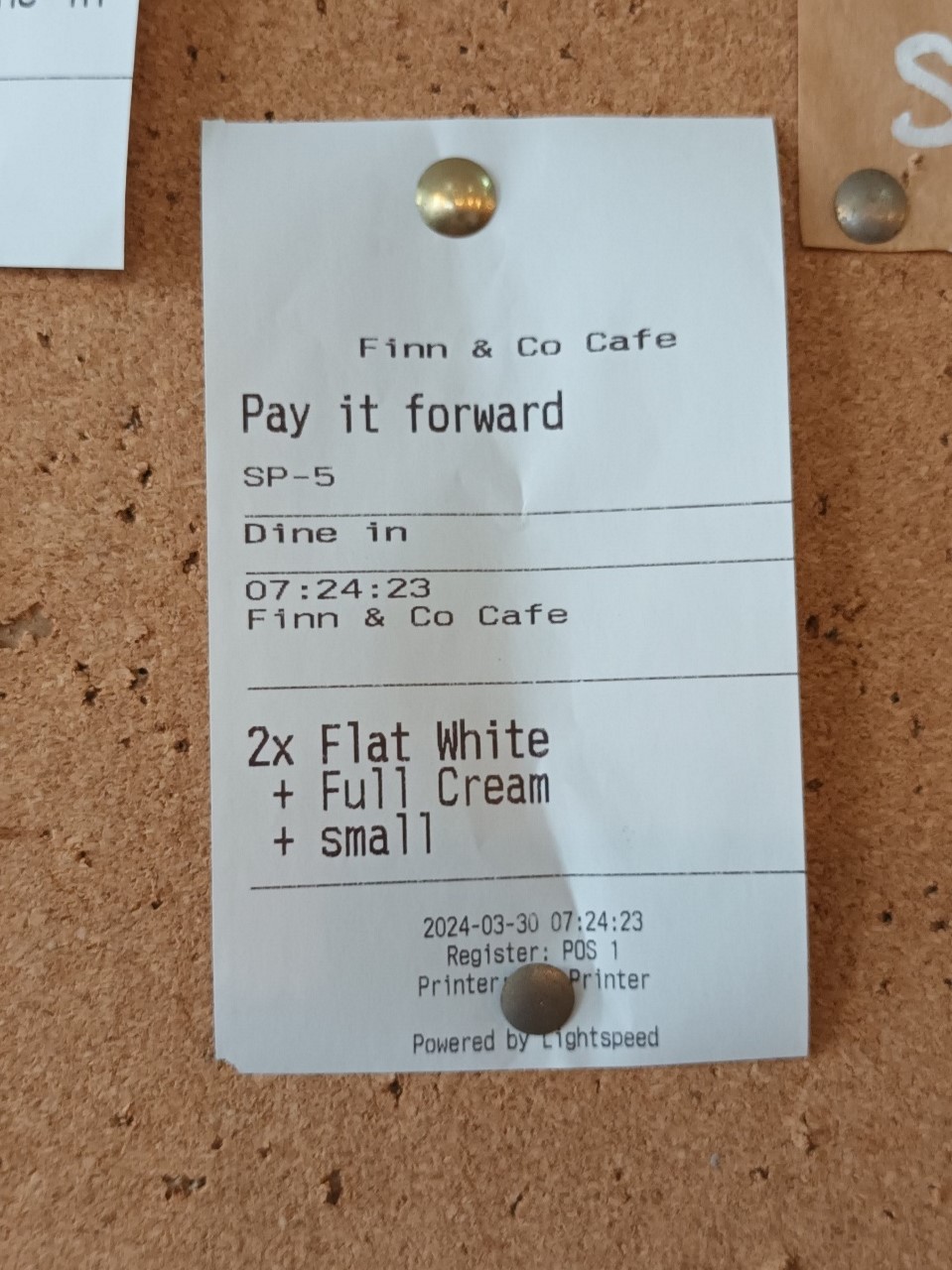 pay it foward coffee