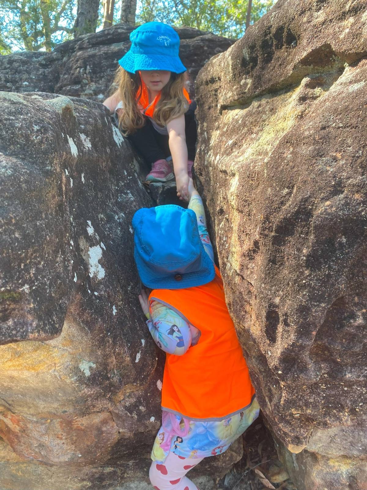bush rock climbing