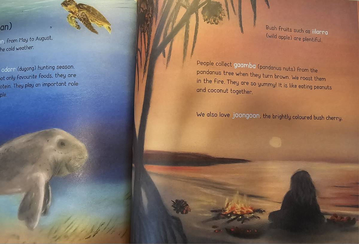 A detail from Seasons written by Aunty Munya and illustrated by Charmaine.