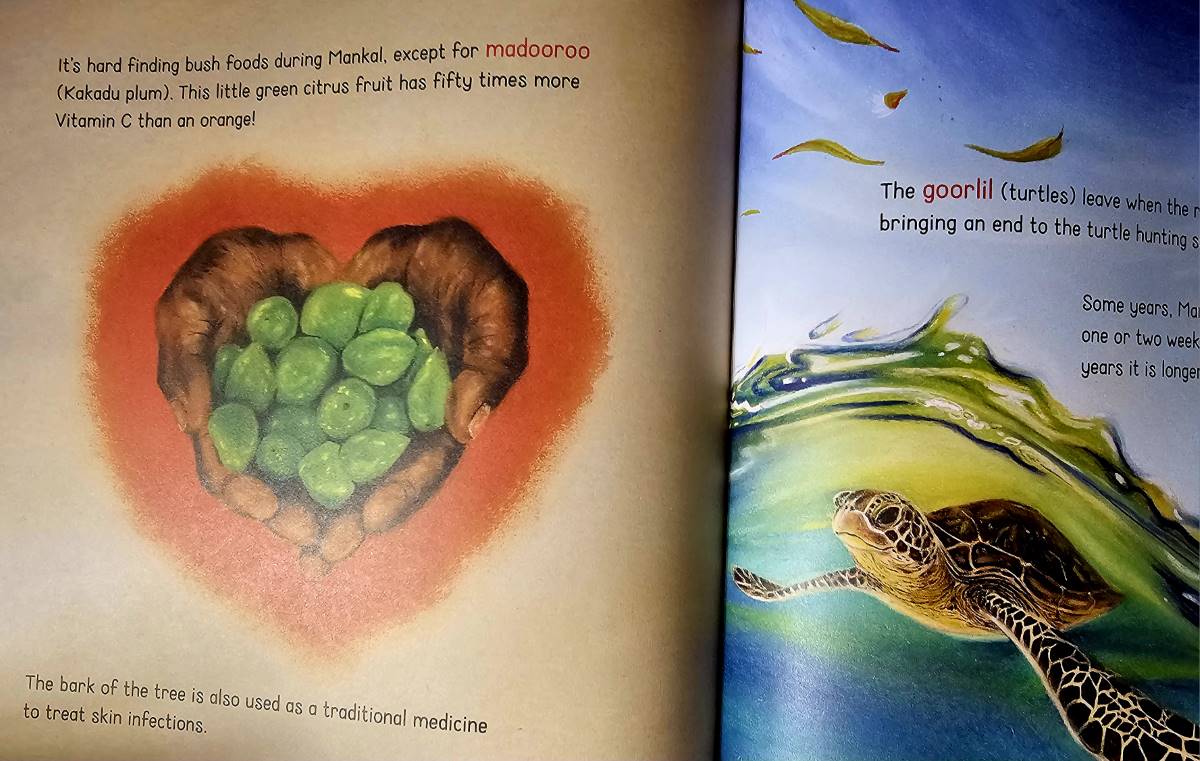 A detail from Seasons, written by Aunty Munya and illustrated by Charmaine.