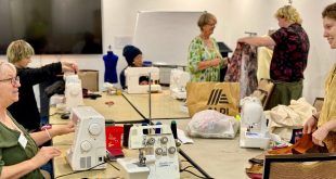 Sherlie McMillan at her upcycling fashion workshop