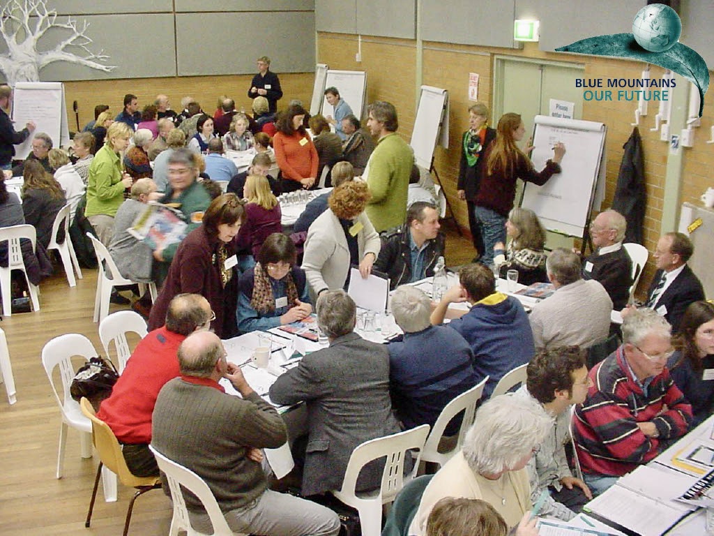 Blue Mountains Council and community working together in 2000 to develop the vision for a more sustainable region with Planetary Health at its core