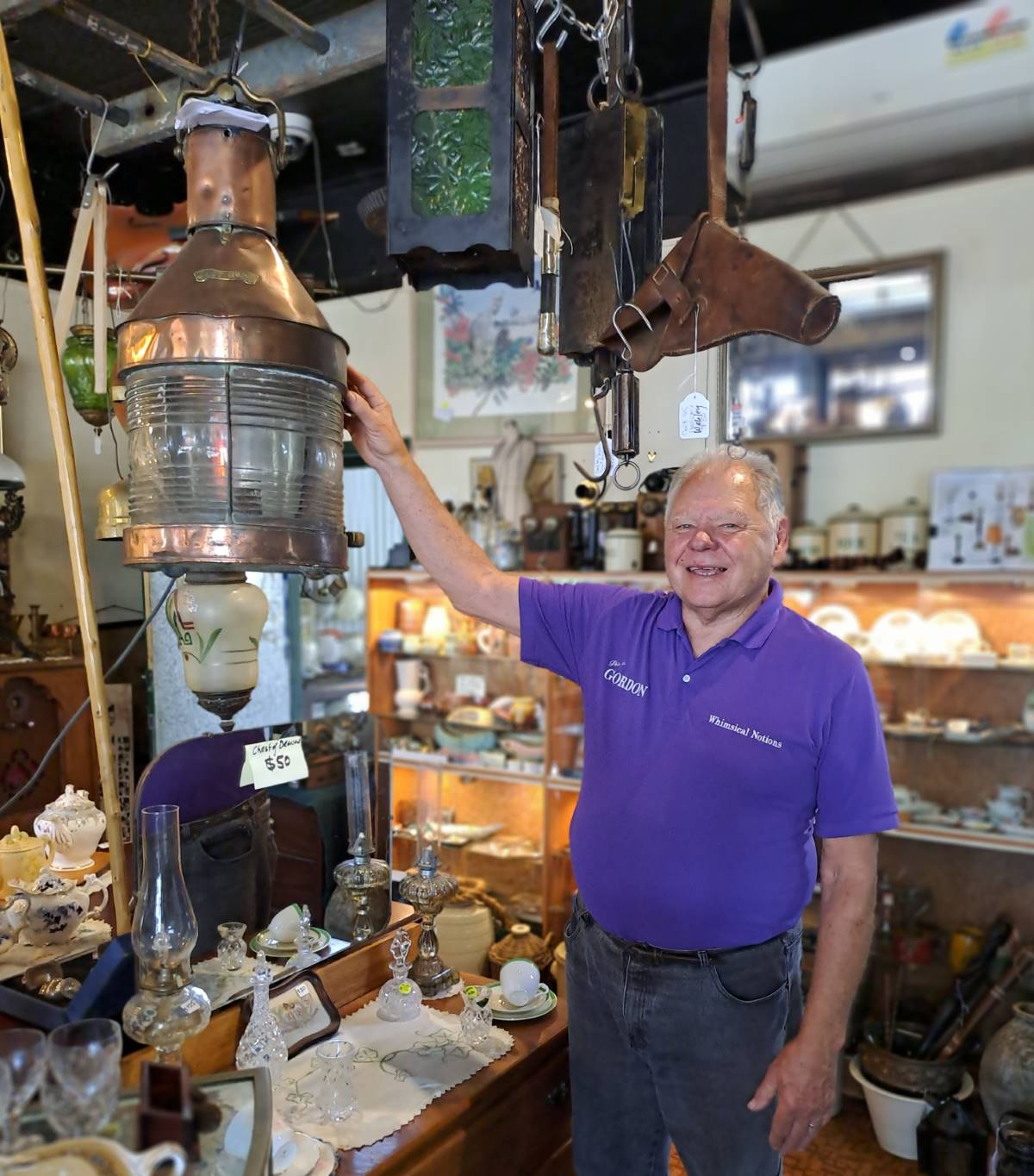 inside whimsical notions antiques